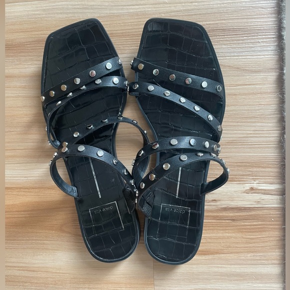 DOLCE VITA Ibbie Womens Open Toe Slip On Strappy Sandals - Picture 1 of 4